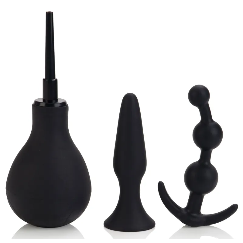 Calexotics Kit Explorer Plairi Anal - Poire de lavement + plugs
